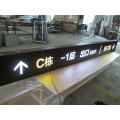 Indoor Interior Mall Floor Entrance Exit Aluminum LED Directory Wayfinding Pylon Sign